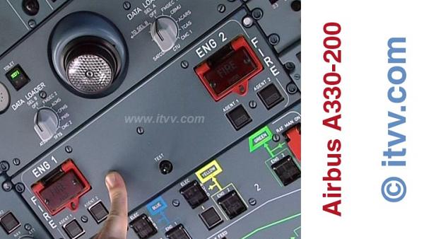 ITVV Airbus A330-200 Overhead Panel Fire Suppression
