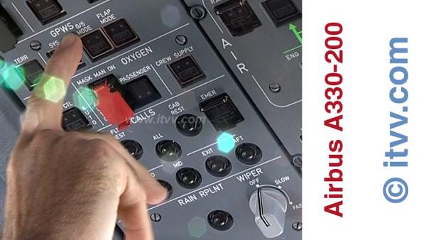 ITVV Airbus A330-200 Overhead Panel GPWS Control