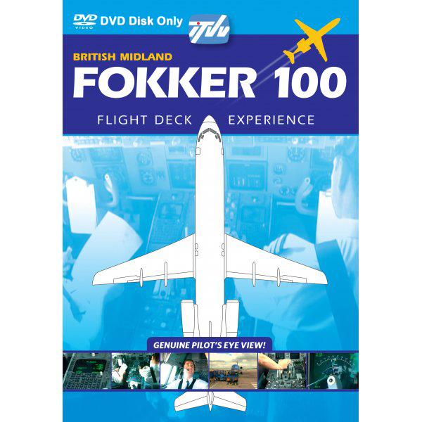 ITVV Fokker 100 Flightdeck PAL Video / DVD - BD BMA Midland